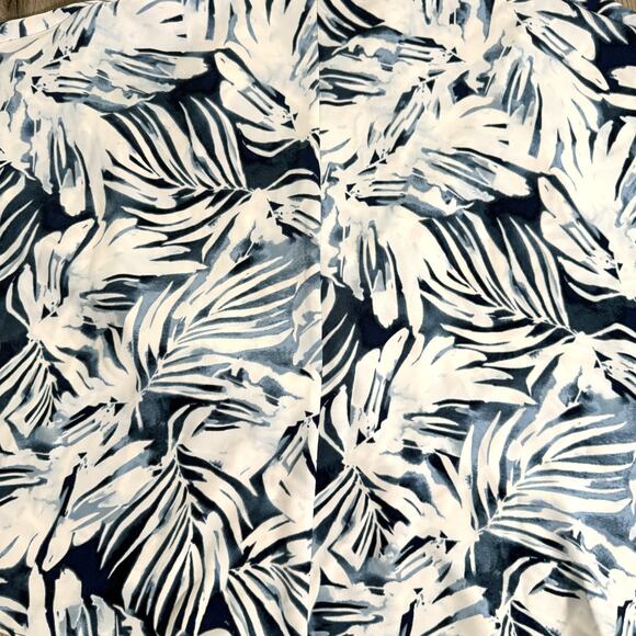 Alfani Printed Oversized Blouse - Poncho Style - Petite Pet Dream Leaf Blue  $70 - Picture 11 of 11